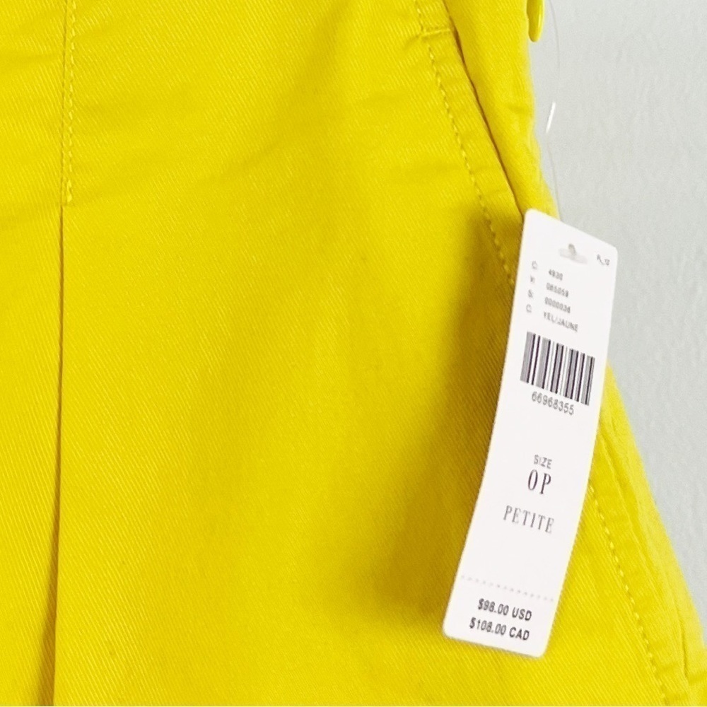NWT Anthropologie Maeve Tennis Skort Skirted Shorts Yellow - Picture 6 of 8